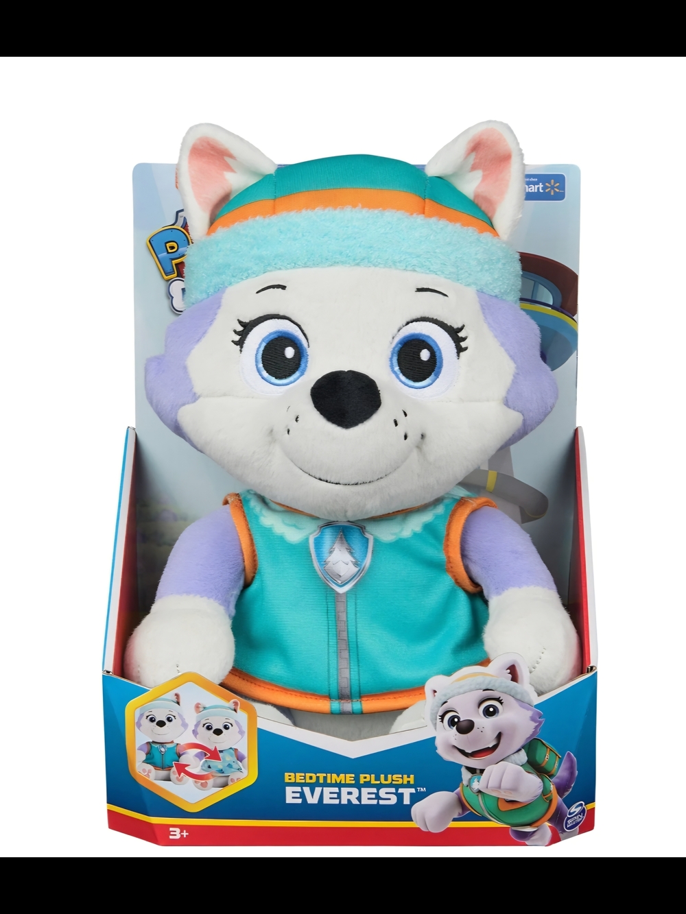 PAW Patrol, Bedtime Plush Everest with Reversible Outfit